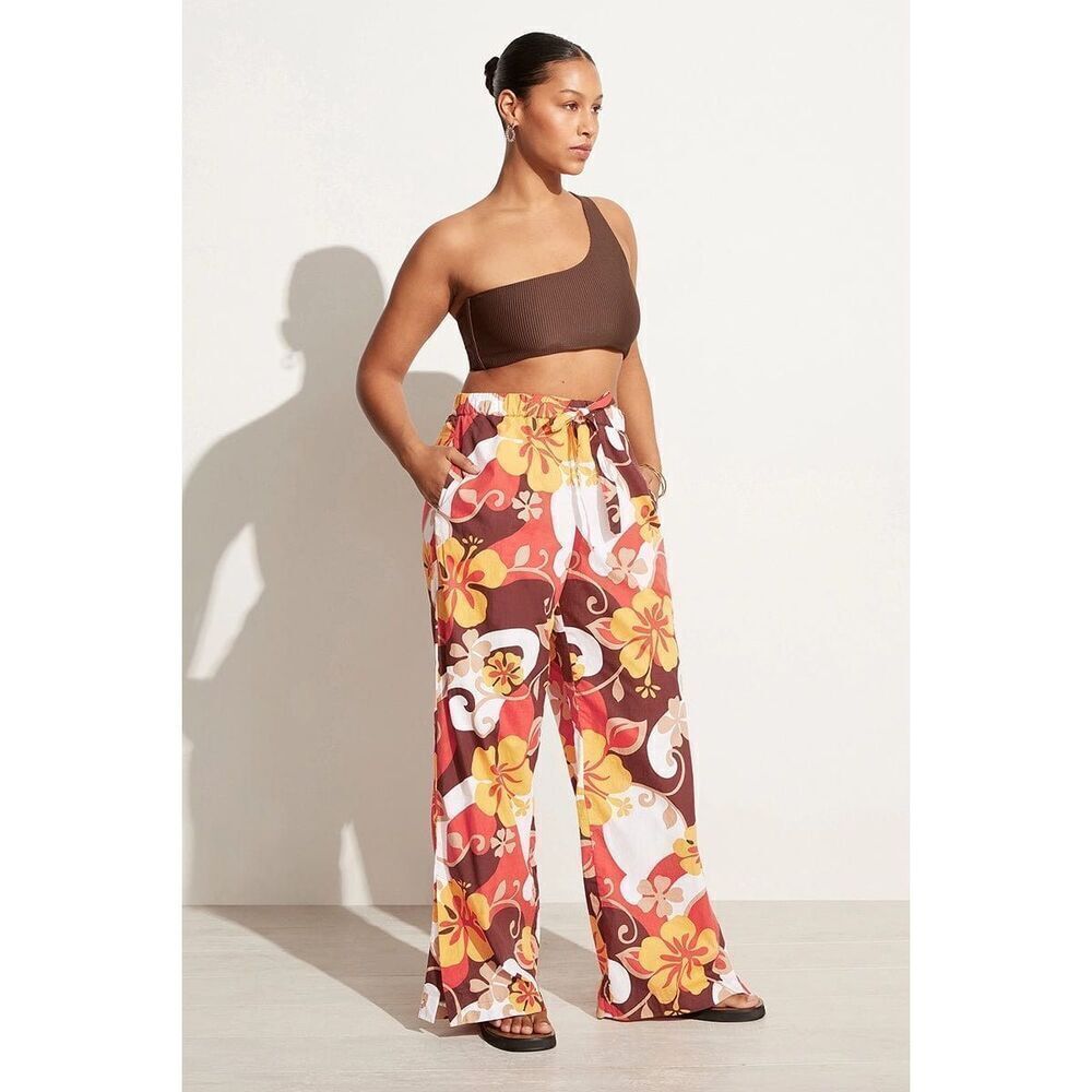 Faithfull the Brand Celvia Pant Ulani Floral Print Wide Leg Pull on S NWT Sale - Picture 6 of 16